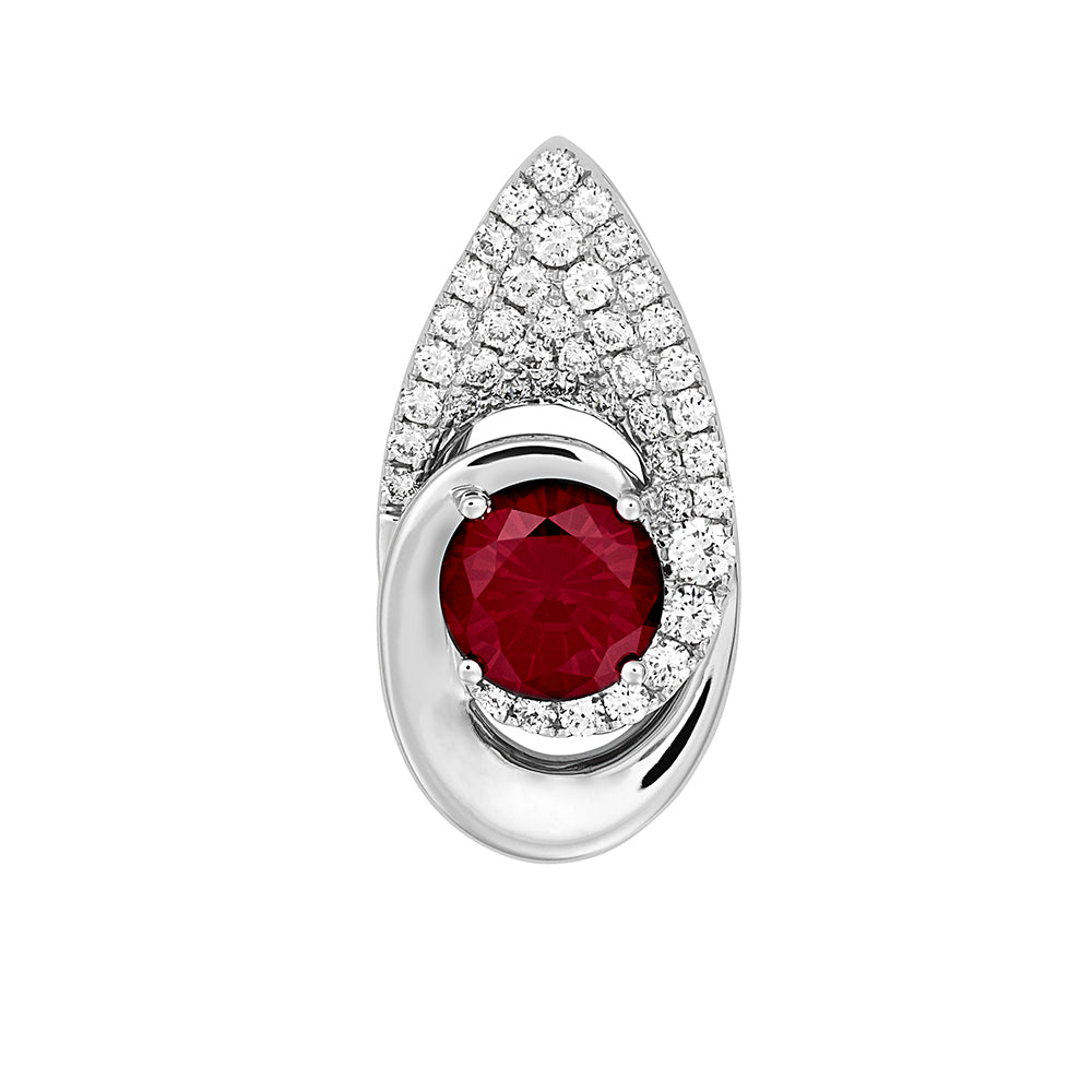Chatham lab-grown ruby pendant, style CP4902WRU