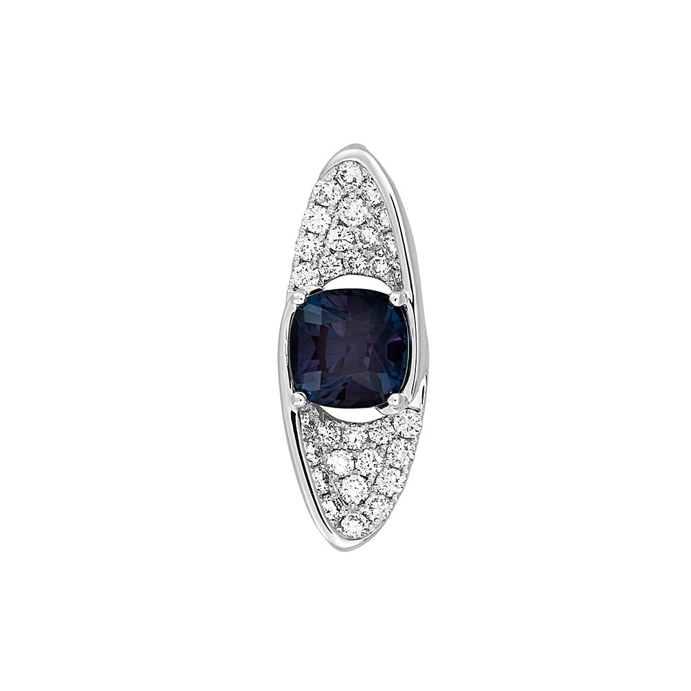 Chatham lab-grown alexandrite pendant, style CP4906WAL