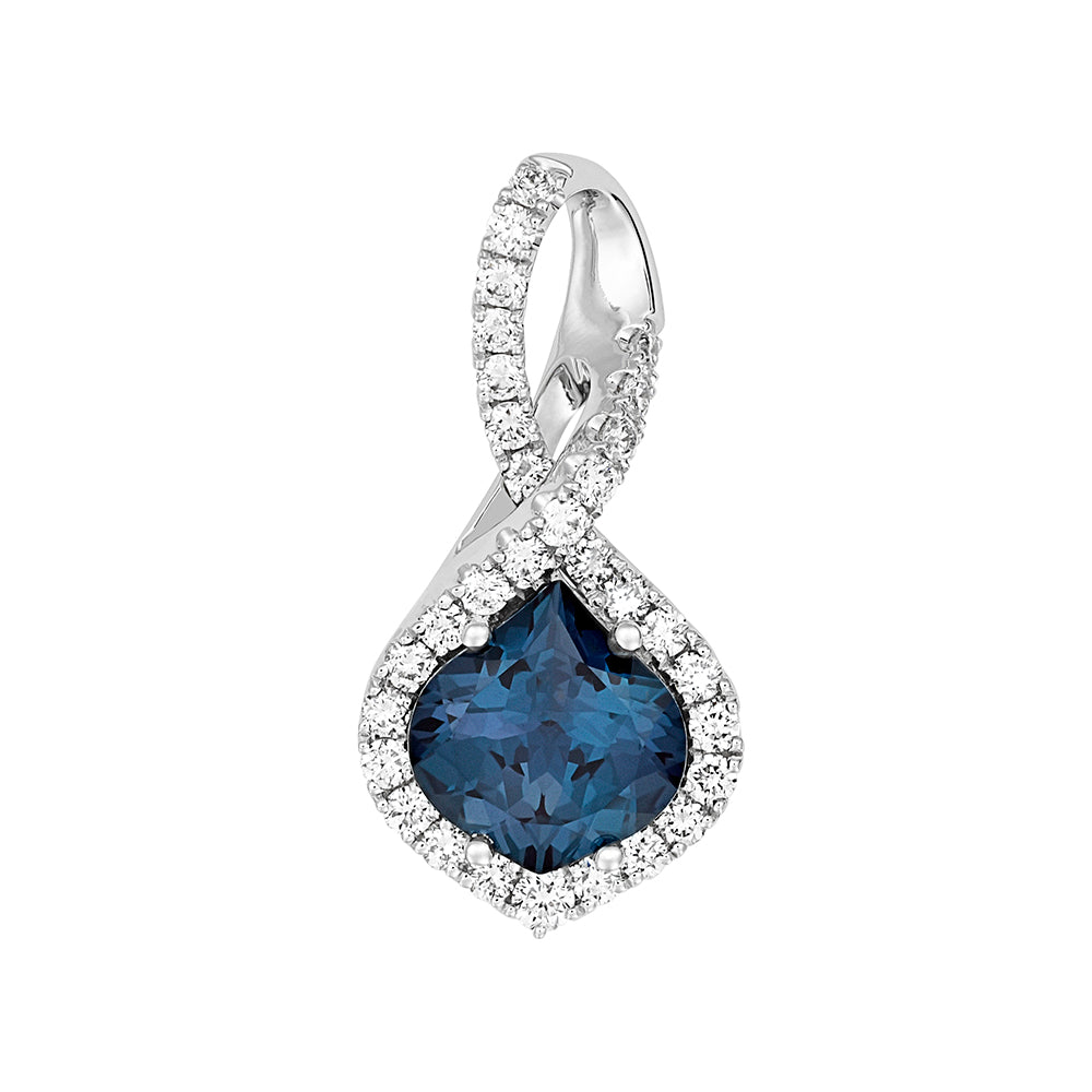 Chatham lab-grown alexandrite pendant, style CP4915WAL
