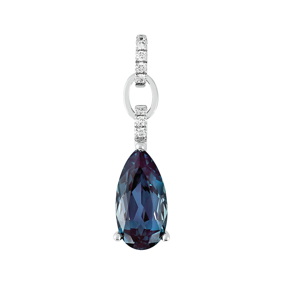 Chatham lab-grown alexandrite pendant, style CP5133WAL