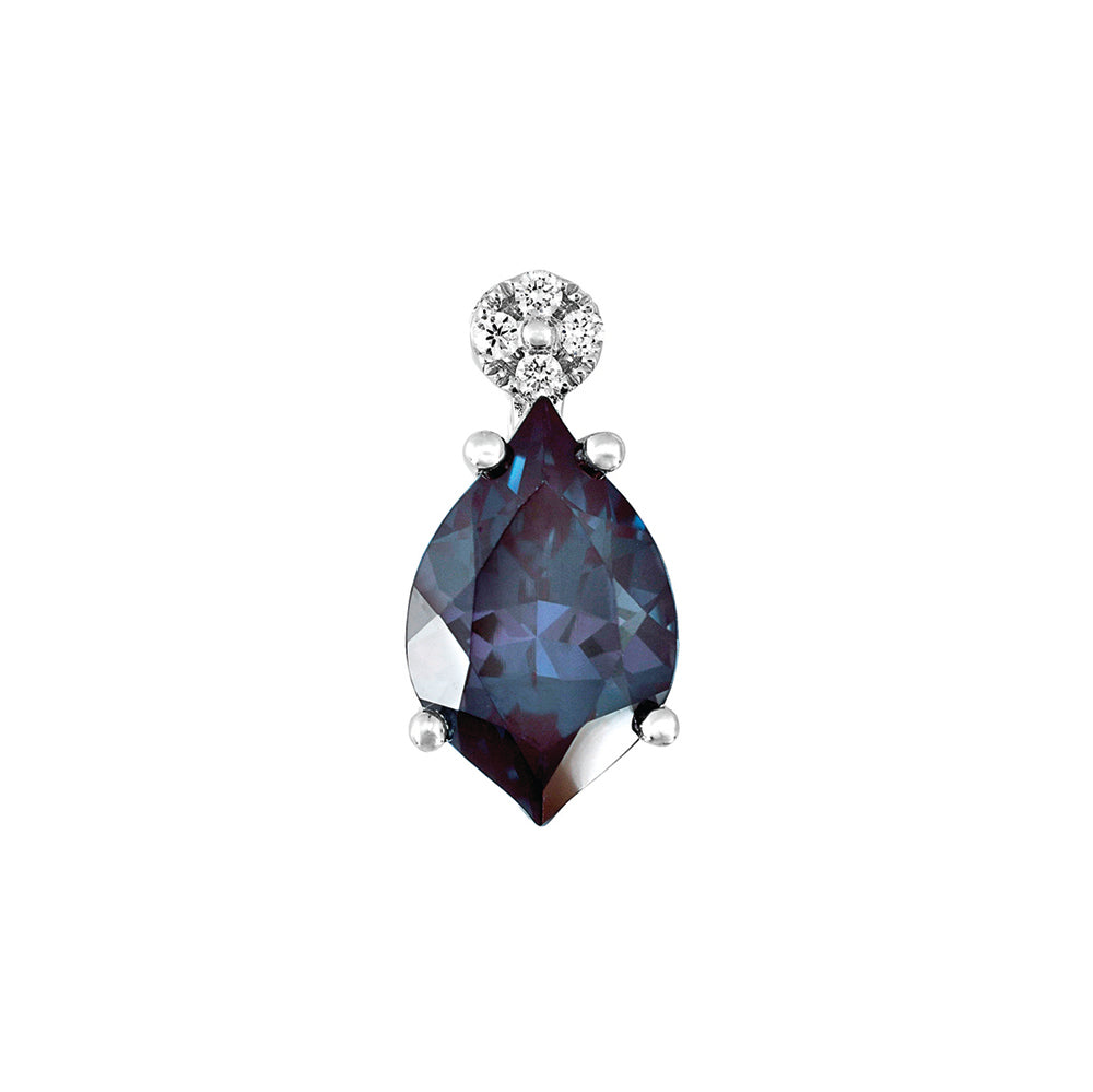 Chatham lab-grown alexandrite pendant, style CP5136WAL