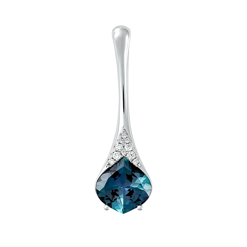 Chatham lab-grown alexandrite pendant, style CP5137WAL