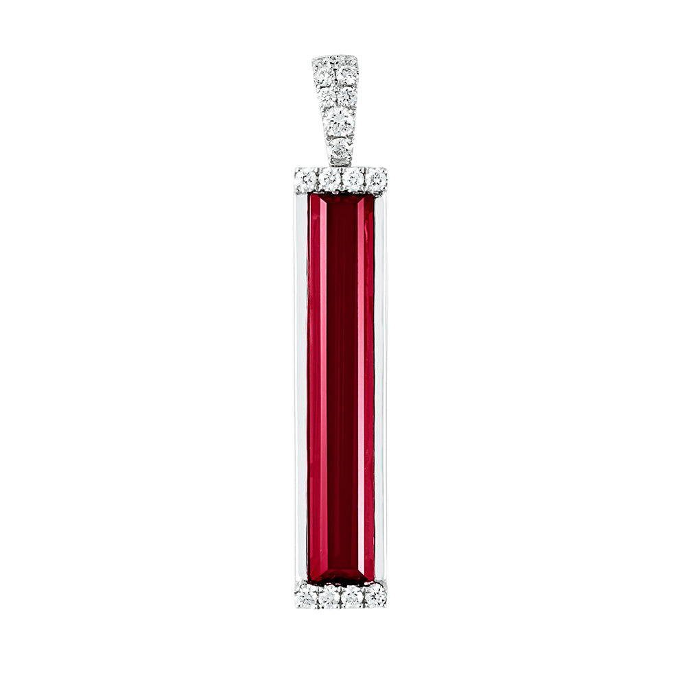 Chatham lab-grown ruby pendant, style CP5140WRU