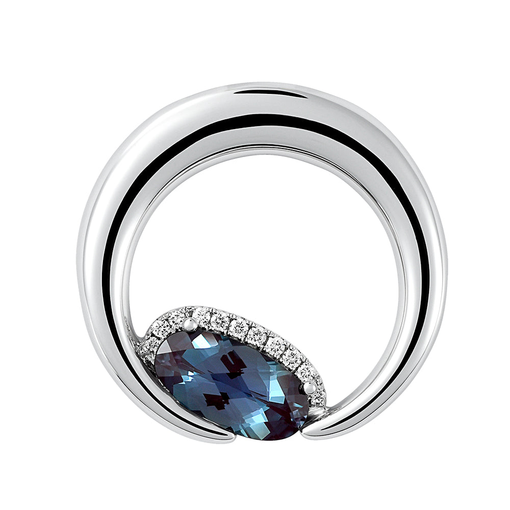 Chatham lab-grown alexandrite pendant, style CP5161WAL