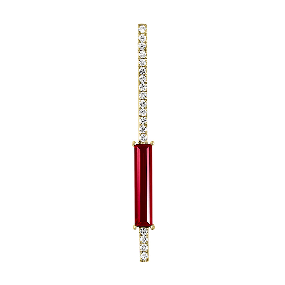Chatham lab-grown ruby pendant, style CP5163YRU