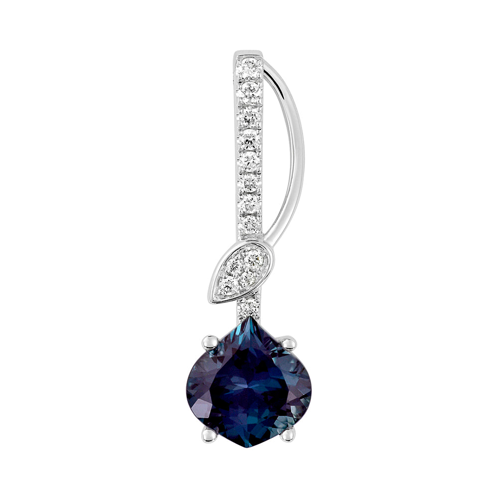 Chatham lab-grown alexandrite pendant, style CP5302WAL
