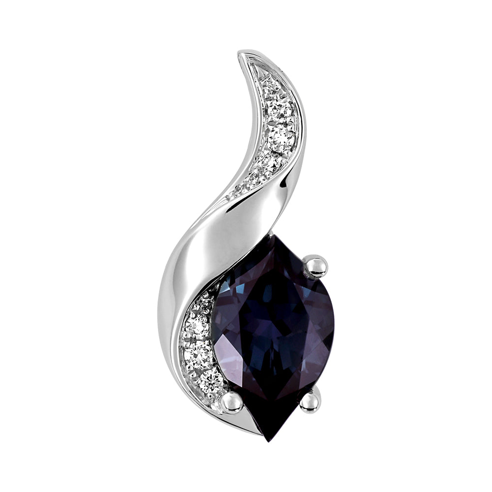 Chatham lab-grown alexandrite pendant, style CP5315WAL