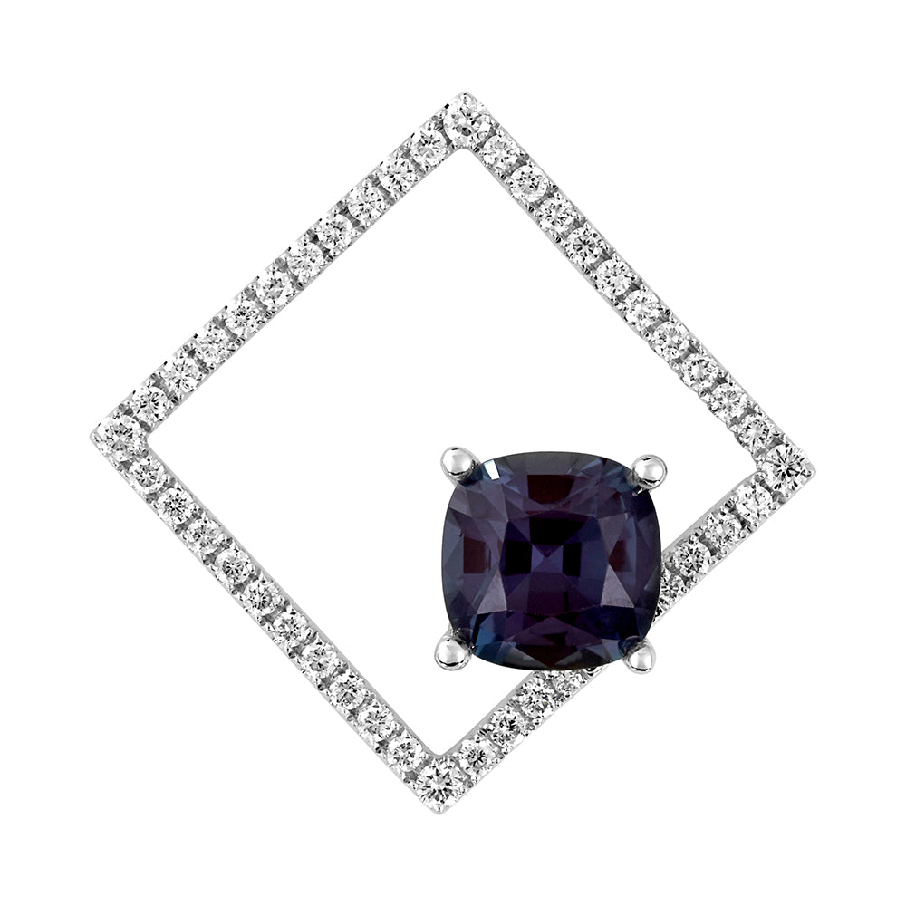Chatham lab-grown alexandrite pendant, style CP5317WAL