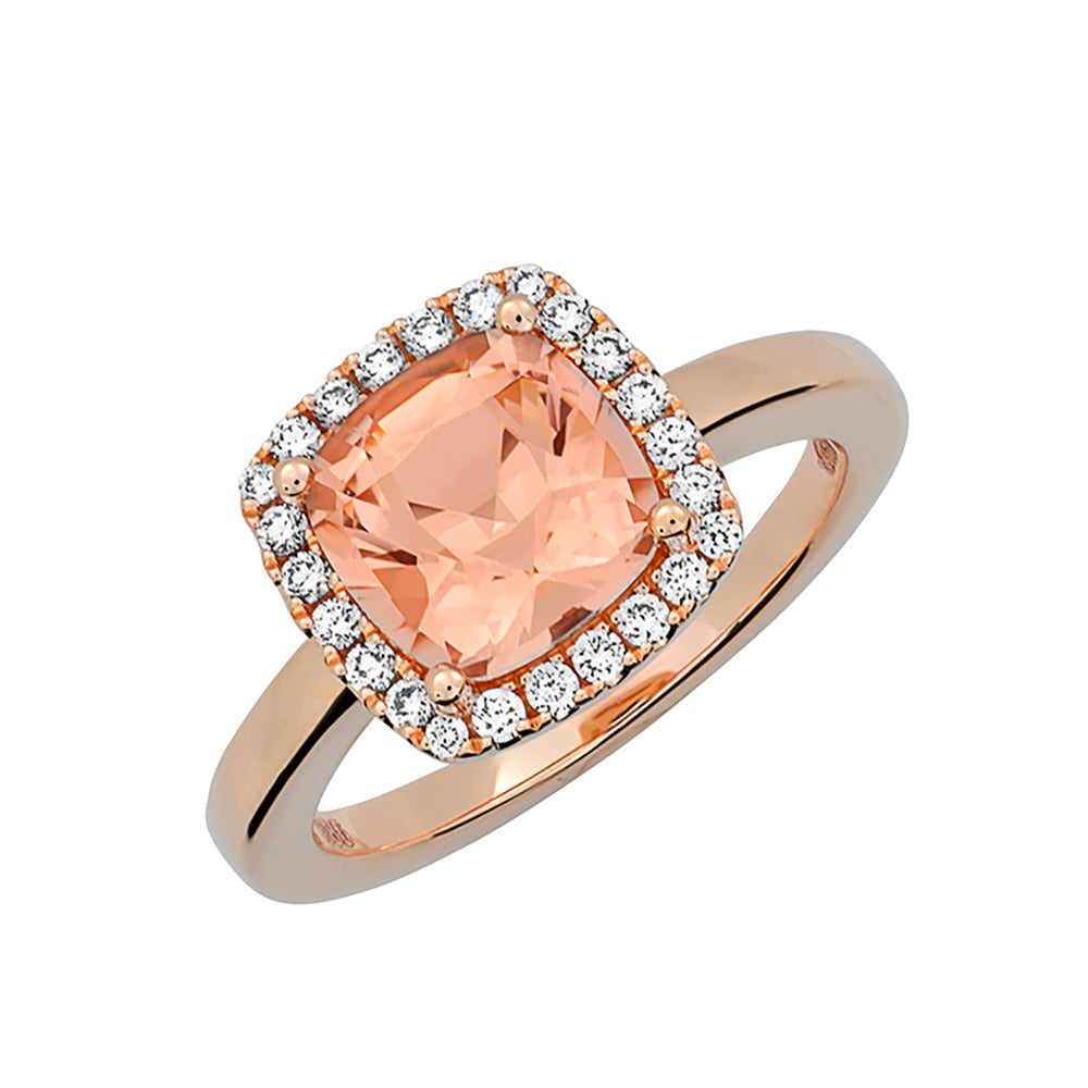 Chatham lab-grown champagne sapphire ring, style CR12429RCS