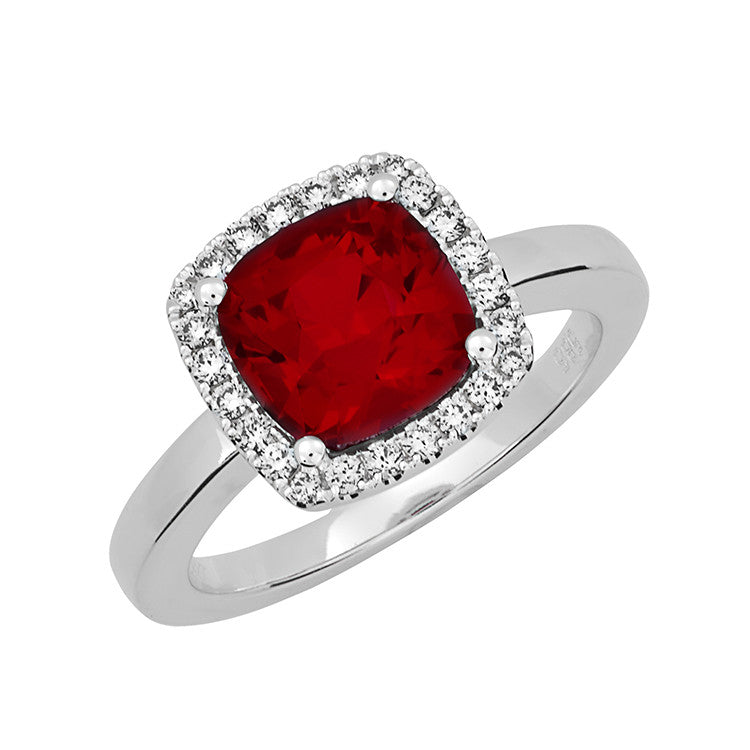 Chatham lab-grown ruby ring, style CR12429WRU