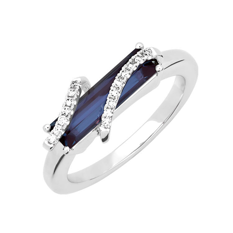 Chatham lab-grown alexandrite ring, style CR13114WAL