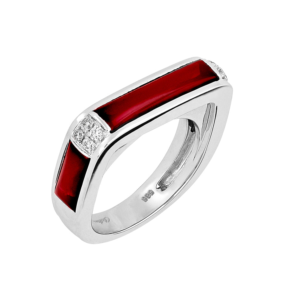 Chatham lab-grown ruby ring, style CR14232WRU