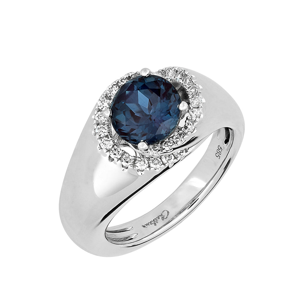 Chatham lab-grown alexandrite ring, style CR14280WAL