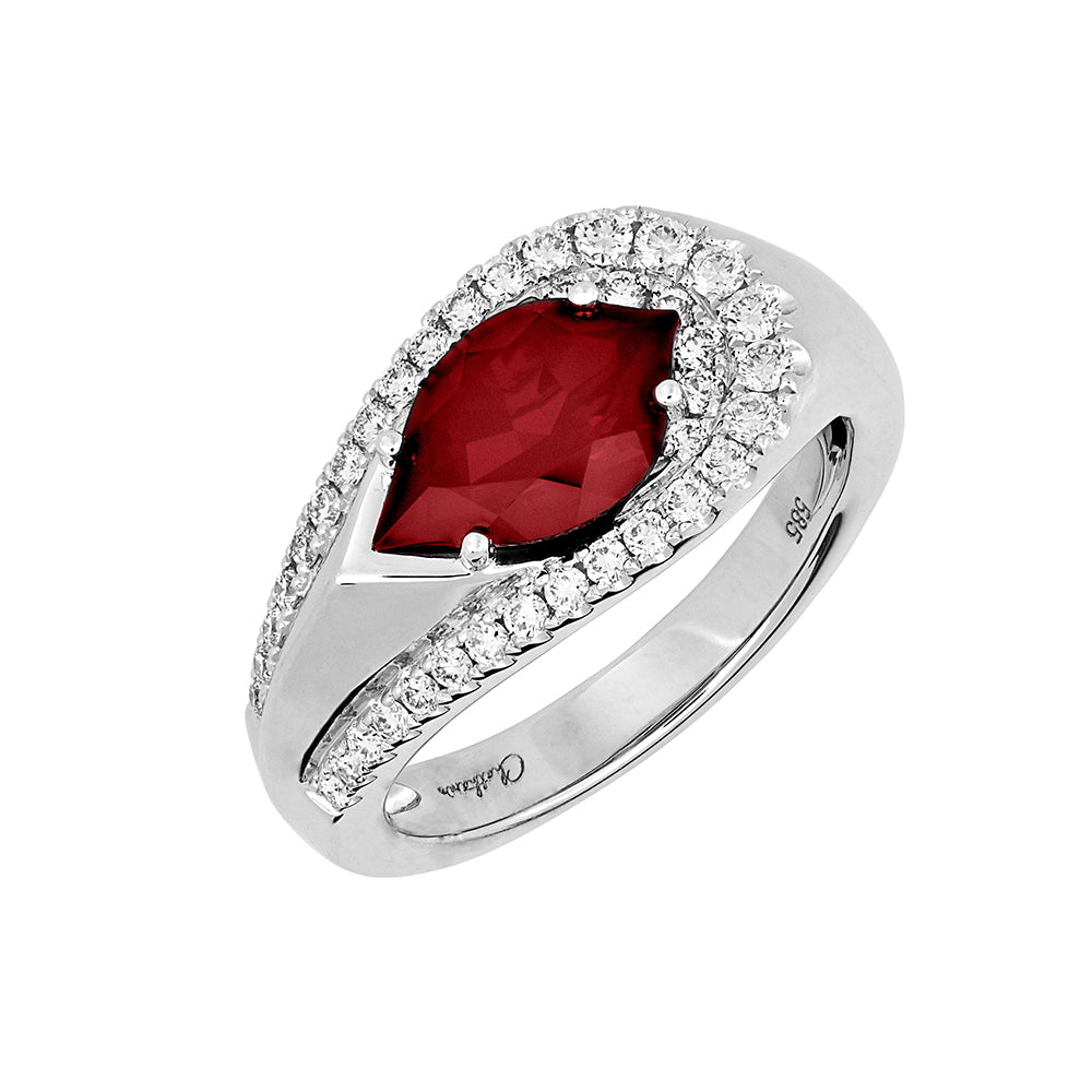 Chatham lab-grown ruby ring, style CR14288WRU