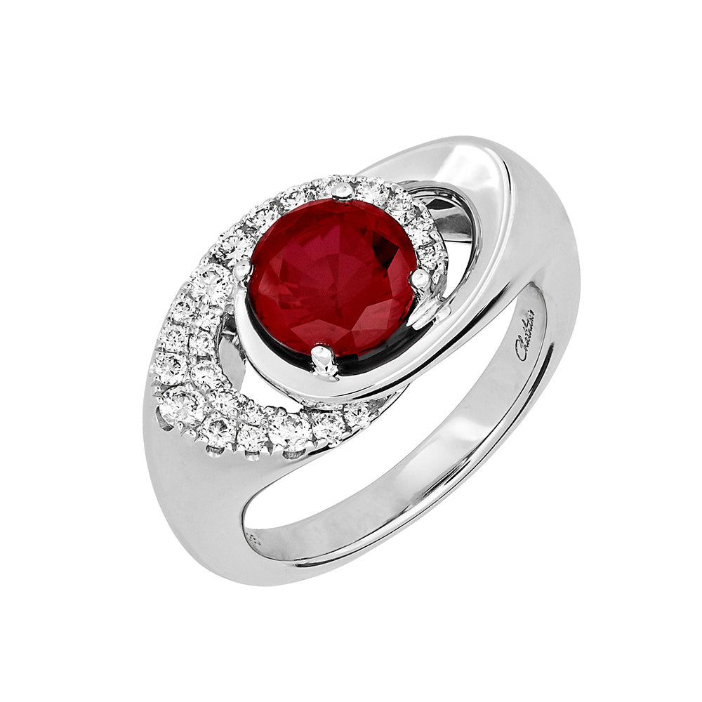 Chatham lab-grown ruby ring, style CR14295WRU