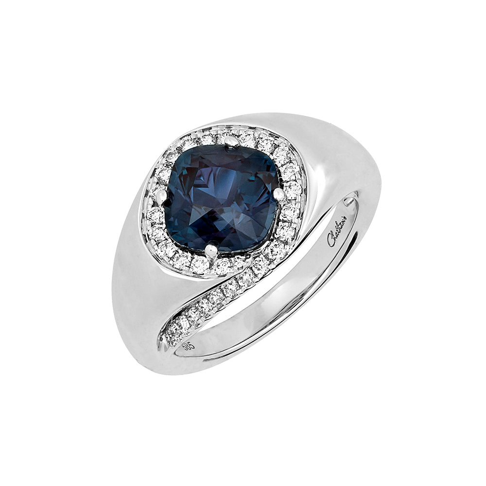 Chatham lab-grown alexandrite ring, style CR14300WAL