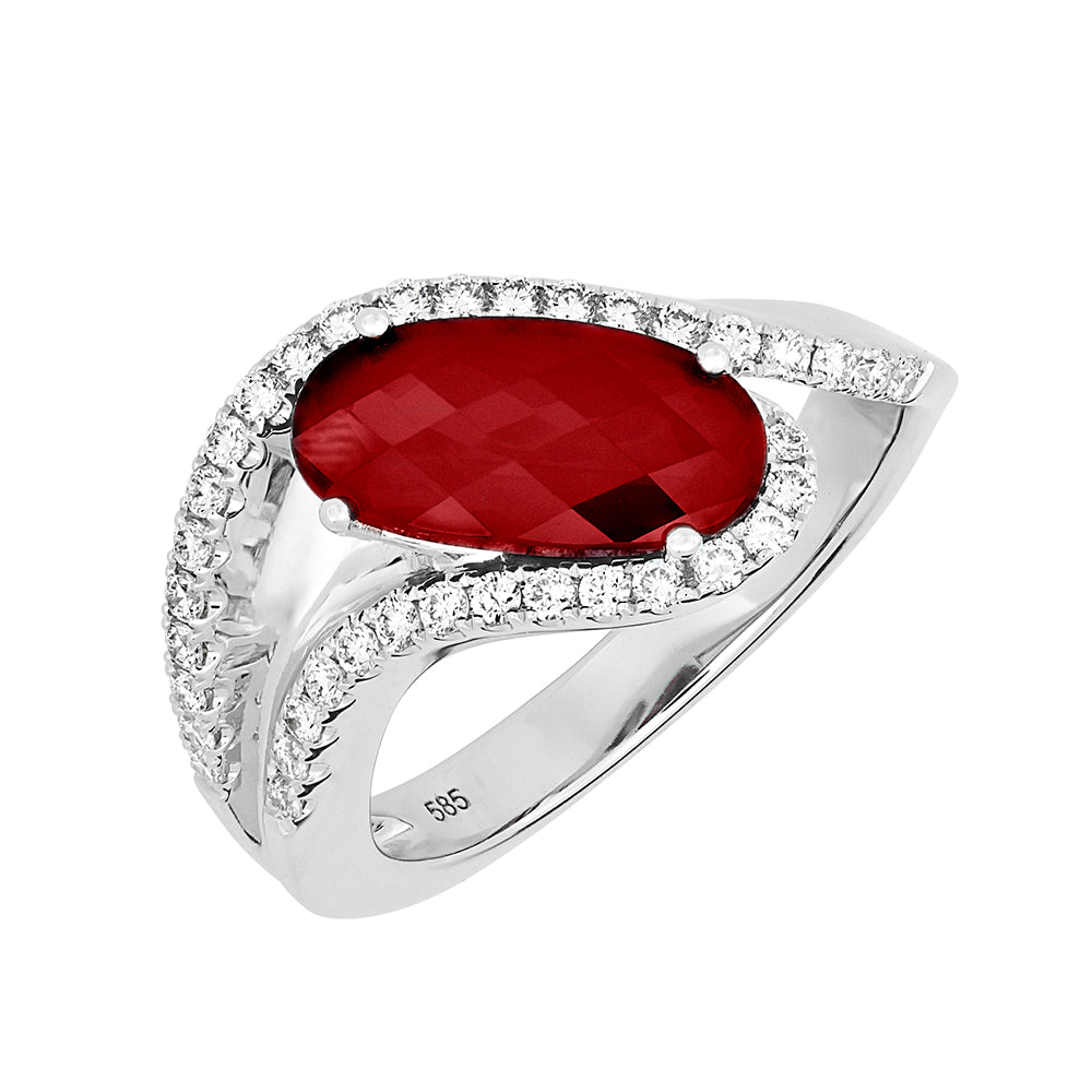 Chatham lab-grown ruby ring, style CR14303WRU
