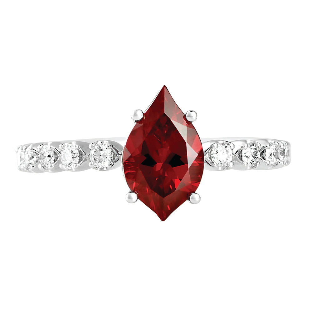 Chatham lab-grown ruby ring, style CR14569WRU