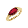 Chatham lab-grown ruby ring in 14k yellow gold, style CR14578YRU