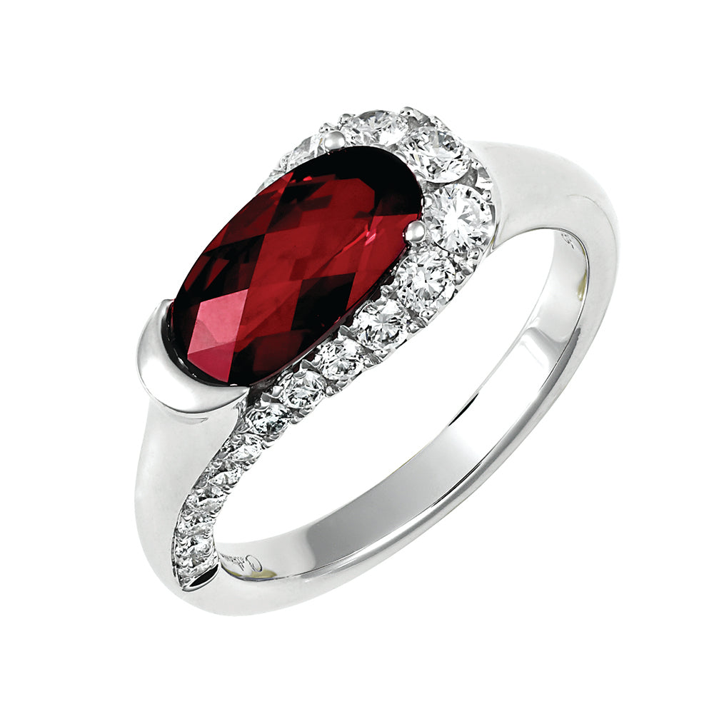 Chatham lab-grown ruby ring, style CR14584WRU