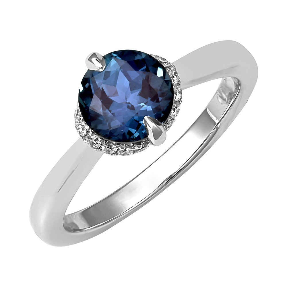Chatham lab-grown alexandrite ring, style CR14844WAL