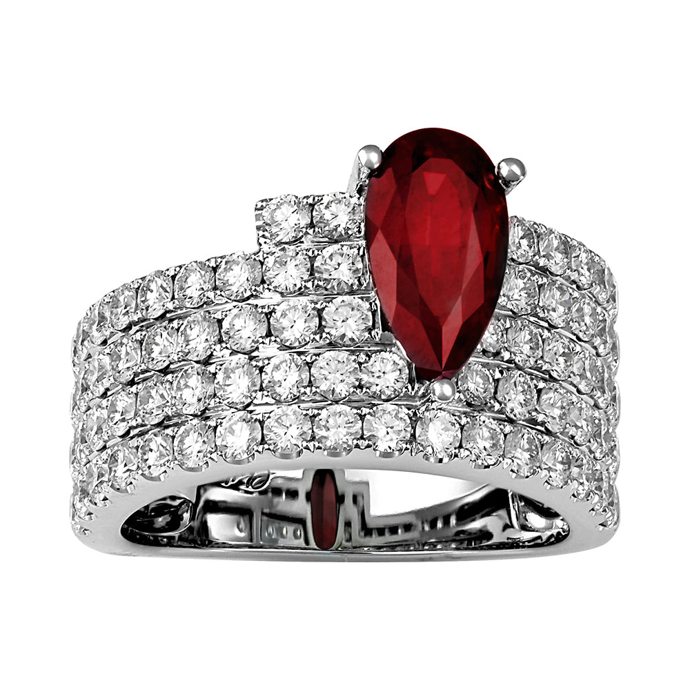 Chatham lab-grown ruby ring, style CR14862WRU