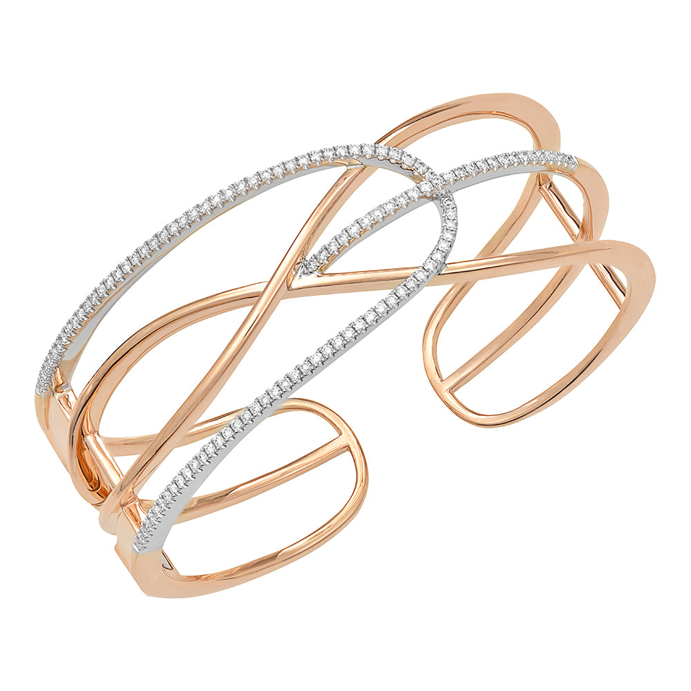Chatham lab-grown diamond cuff, style FDC1234RW