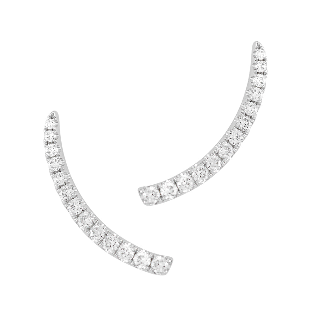 Chatham lab-grown diamond earrings, style FDE4498W