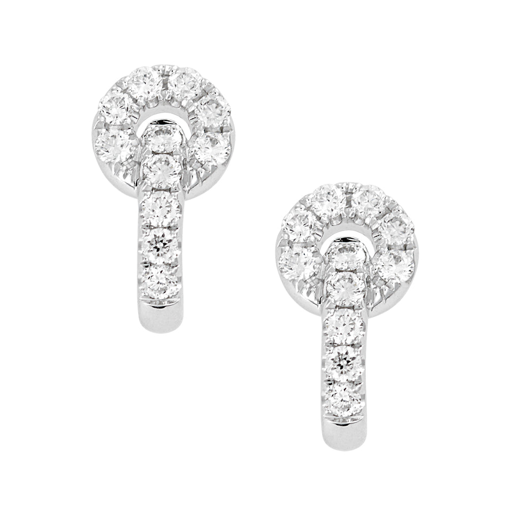 Chatham lab-grown diamond earrings, style FDE4501W