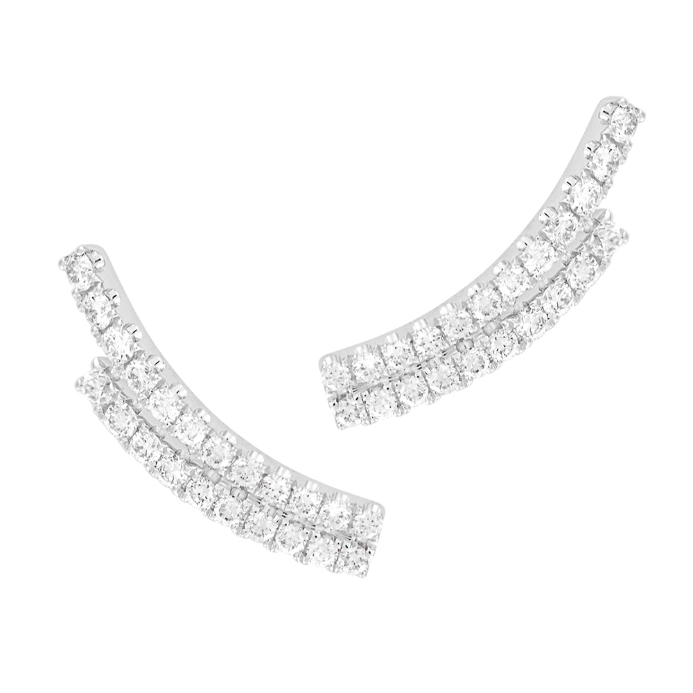 Chatham lab-grown diamond earrings, style FDE4503W