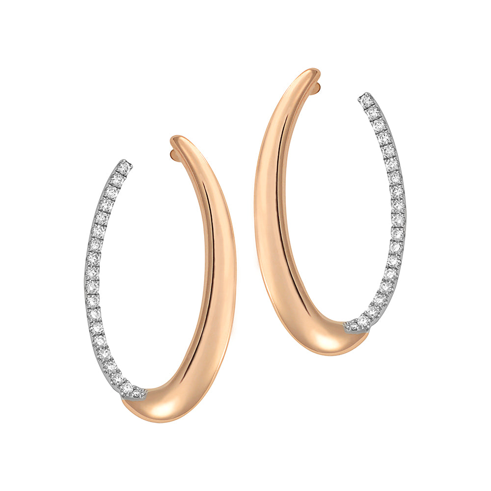 Chatham lab-grown diamond earrings, style FDE4544RW