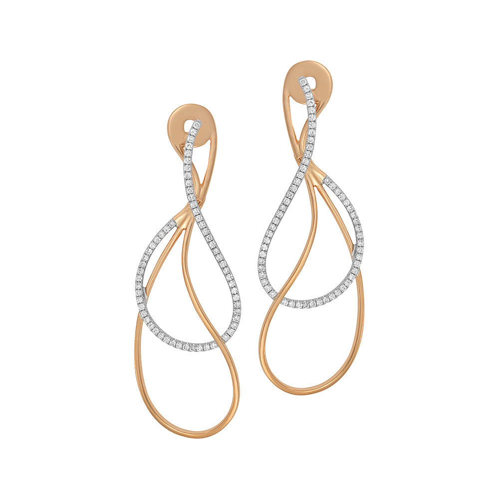 Chatham lab-grown diamond earrings, style FDE4546RW