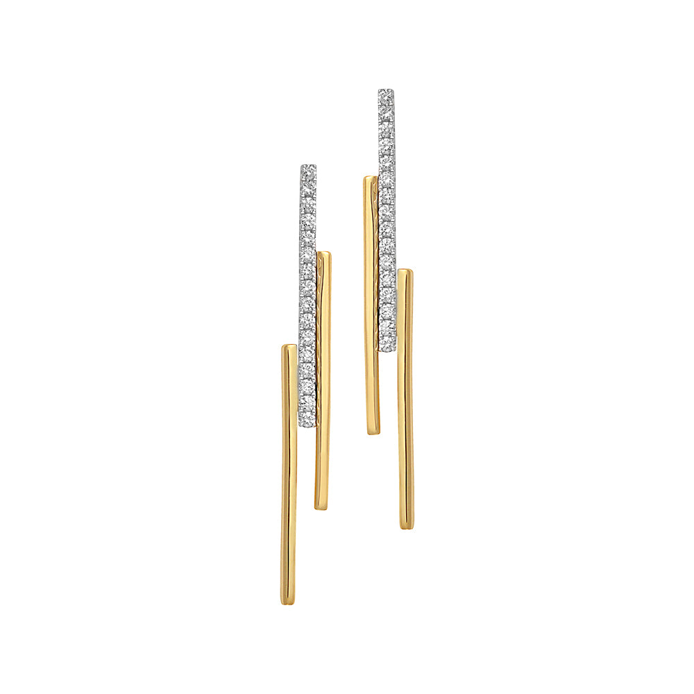 Chatham lab-grown diamond earrings, style FDE4553YW