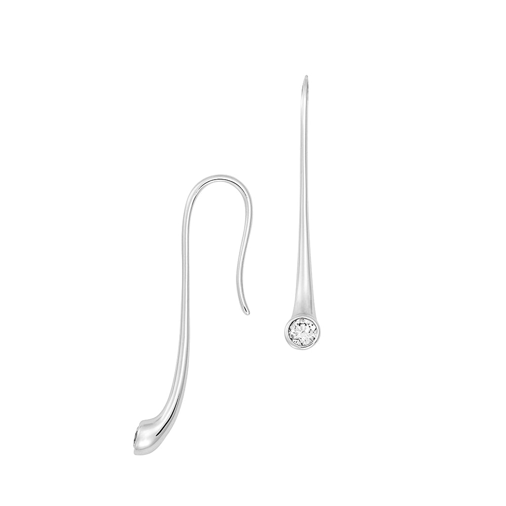 Chatham lab-grown diamond earrings, style FDE4633W