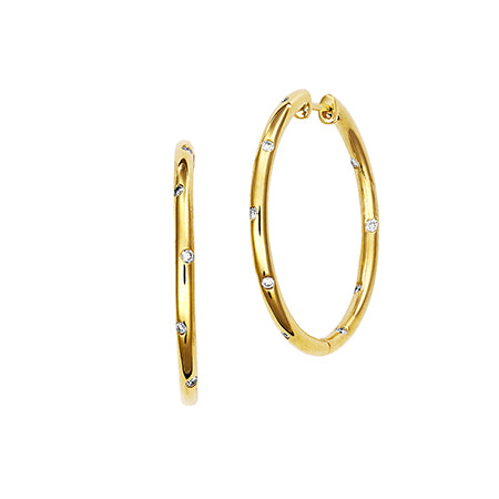 Diamond Fashion Hoops