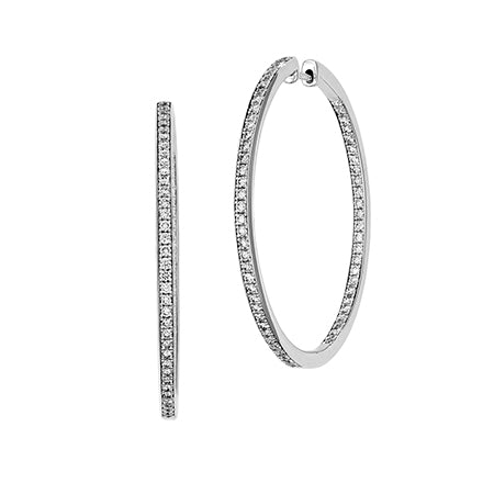 Diamond Fashion Hoops