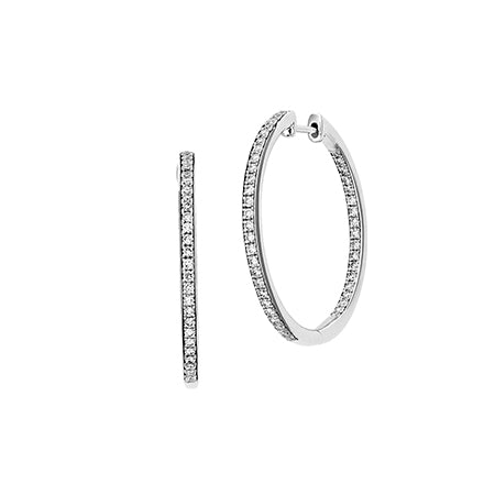 Diamond Fashion Hoops