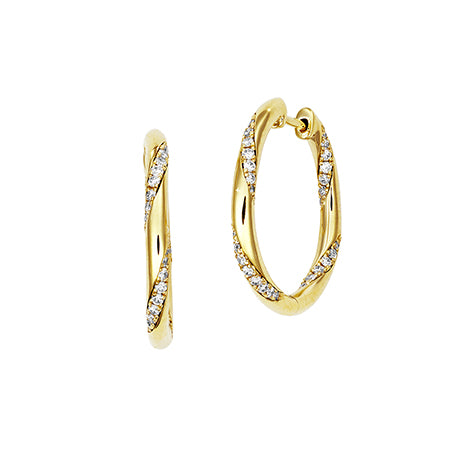 Diamond Fashion Hoops
