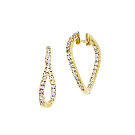 Diamond Fashion Hoops
