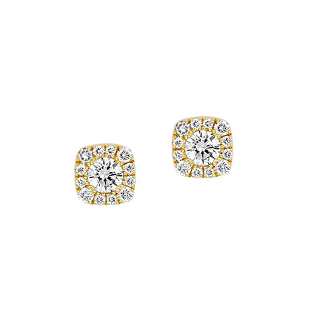 Chatham lab-grown diamond studs, style FDE4728Y