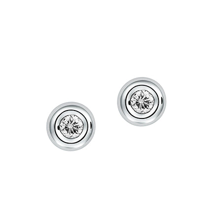 Chatham lab-grown diamond studs, style FDE4730W
