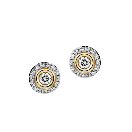 Chatham lab-grown diamond studs, style FDE4732WY