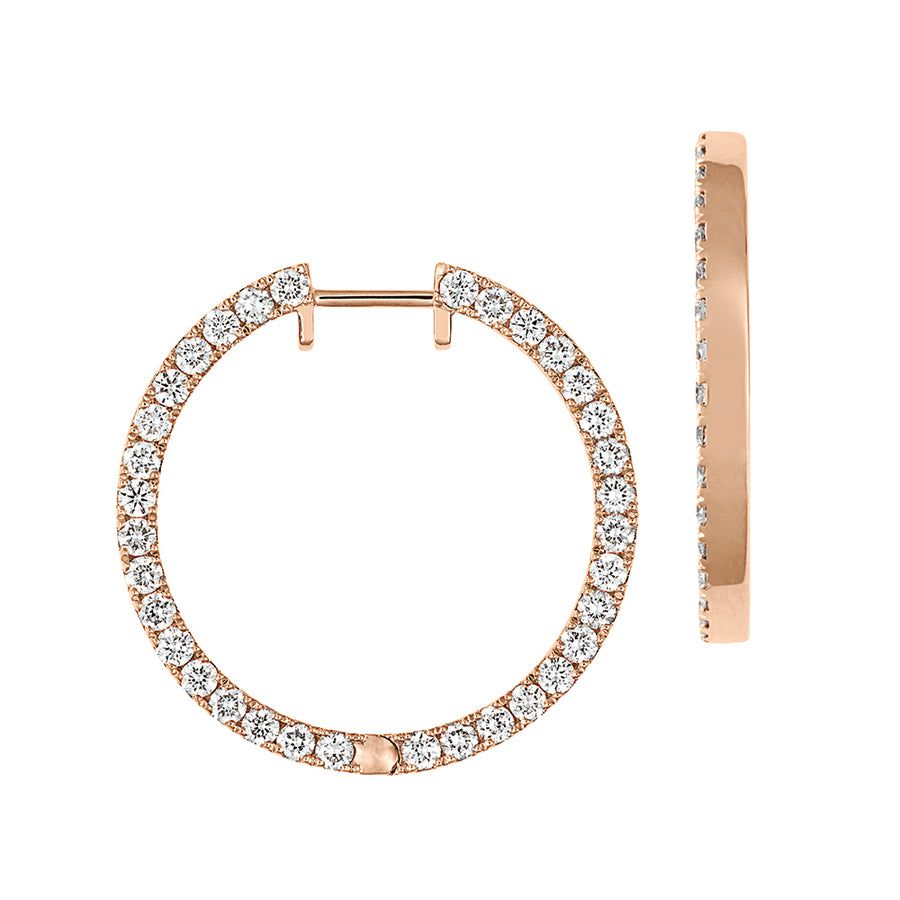 Diamond Fashion Hoops