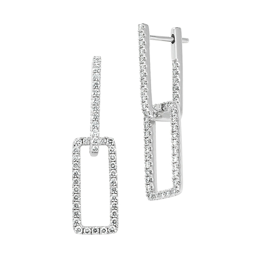 Diamond Fashion Link Earrings