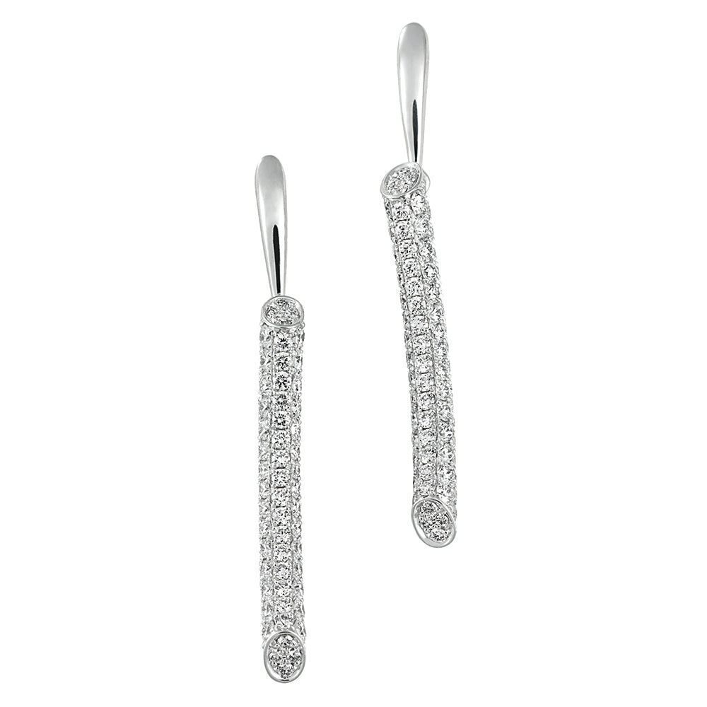 Chatham lab-grown diamond earrings, style FDE4752W