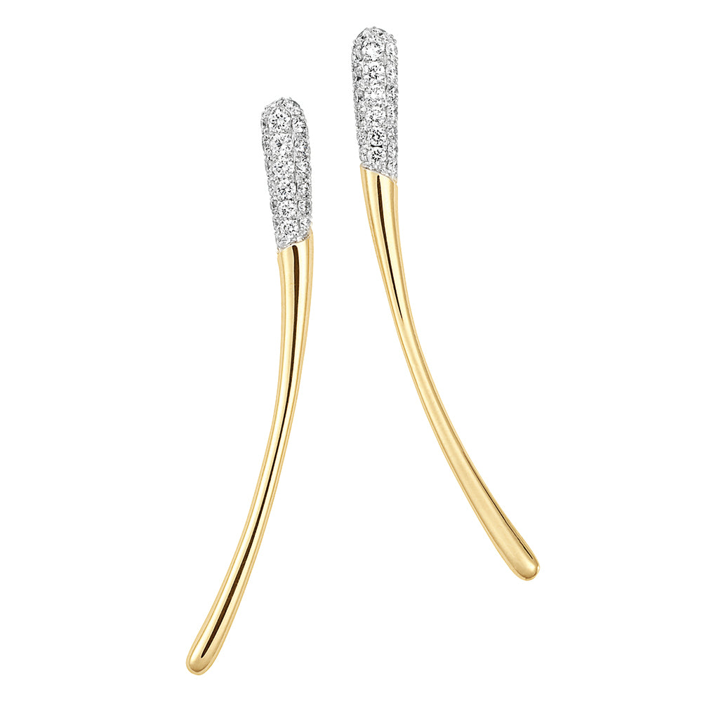 Chatham lab-grown diamond earrings, style FDE4756YW