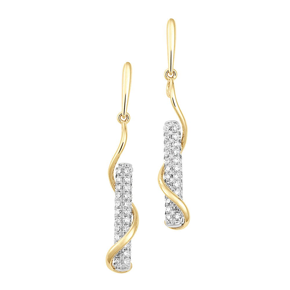 Chatham lab-grown diamond earrings, style FDE4775YW
