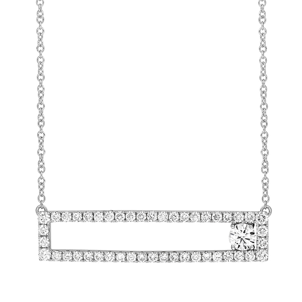 Chatham lab-grown diamond necklace, style FDNK0029W