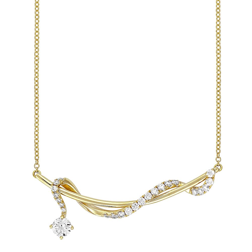 Chatham lab-grown diamond necklace, style FDNK0030Y