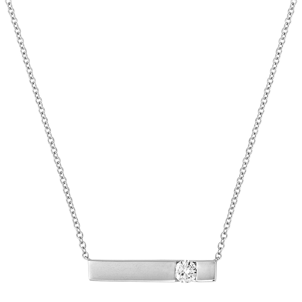 Chatham lab-grown diamond necklace, style FDNK5019W